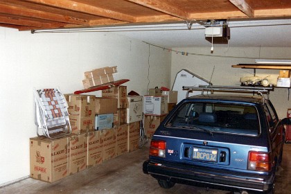 Tuesday, August 23, 1988  All our stuff is packed and ready to go back to Oz with the removalists. We sell the car to Bob Whitely.