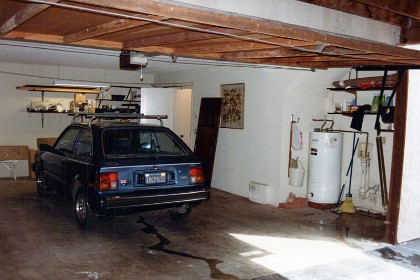 The garage looks depressingly empty right now. How quickly three years have flown. The washer and dryer are gone, sold but the buyer wants his money back and stops the cheque.