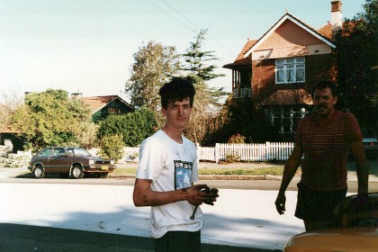 I spend the next three weekends working on Dean's car at his mother's in Mosman