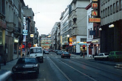 March 17, 1988   &nbsp;NCR SESD have new products coming out and I get to travel to Belgium, UK and Germany to conduct a few seminars. This is the Ramada in Brussels, my first stop. I'm surprised when I have to hand over my passport which they lock in their safe. That's one way of getting people to pay their bill I suppose.