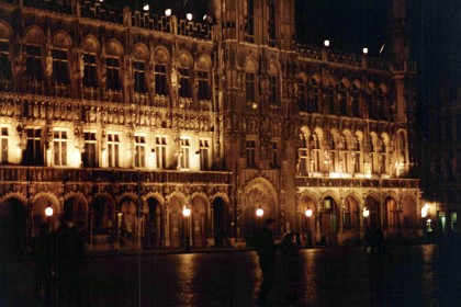 This is the Brussels City Museum. The buildings that face the plaza are very impressive,