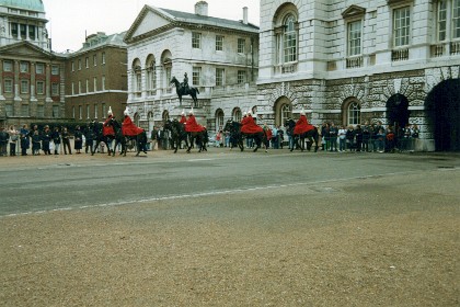 Changing of the the Life Guards in Light Horse Parade.