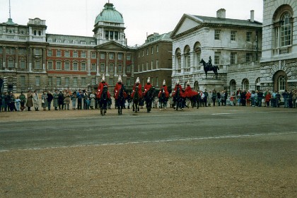 The Old Admiralty Building with a statue of Lord Wolseley