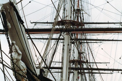 Cutty Sark is a British clipper ship. Built at Dumbarton, Scotland in 1869 for the Jock Willis Shipping Line, she was one of the last tea clippers to be built and one of the fastest, coming at the end of a long period of design development for this type of vessel, which halted as steamships took over their routes.