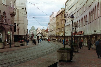 Downtown Augsburg. How nice are these pedestrian plazas?