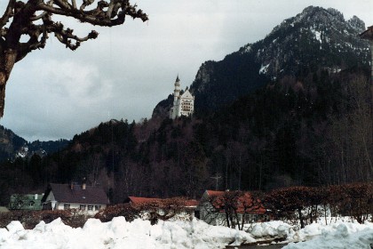 The quaint little village of Schwangau sits below both castles.