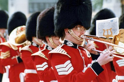 The Thistle Badge  Shoulder badge confirms these soldiers as the Scots Guard