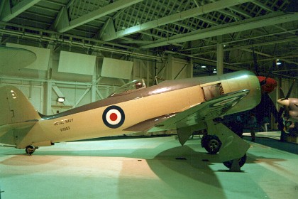 Hawker Sea Fury FB11, 1942.  It was the last propeller driven fighter to serve with the Royal Navy, and one of the fastest production single reciprocating engine aircraft ever built. It was powered by a Bristol Centaurus 18-cylinder air-cooled radial piston engine, 2,480 hp  for take-off