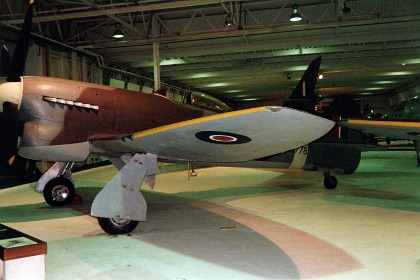 The Tempest followed the Typhoon. Although they look the same, the wings are completely different.