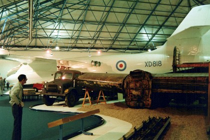 Vickers Valiant Bomber 1951, 107 built.  The Valiant was a British high altitude jet bomber designed to carry nuclear weapons, and in the 1950s and 1960s, was part of the Royal Air Force's "V bomber" strategic deterrent force. The Valiant was the first of the V bombers to become operational, and was followed by the Handley Page Victor and the Avro Vulcan. The Valiant was the only V bomber to have dropped live nuclear weapons (for test purposes).