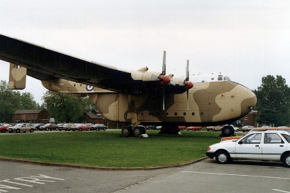 Outside of the main hangar is this Blackburn Beverly , 1953. I'm sure Beverly herself was never this ugly.