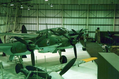 Junker Ju88-R High Speed Bomber.  Despite a protracted development, it became one of the Luftwaffe's most important aircraft. The assembly line ran constantly from 1936 to 1945 and more than 15,000 Ju 88s were built in dozens of variants, more than any other twin-engine German aircraft of the period. Throughout production the basic structure of the aircraft remained unchanged. The R model was fitted with BMW 801 engines.