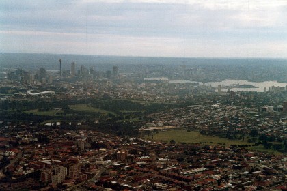 It's always nice to fly into Sydney from overseas. This is still home.