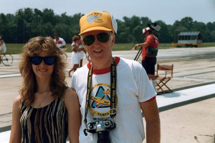 Tom Neibhur and his daughter Jennifer. Tom was kind enough to pick up Brian and I up from Newark Airport in NJ when we first arrived on the East Coast for the 1984 World Championships.