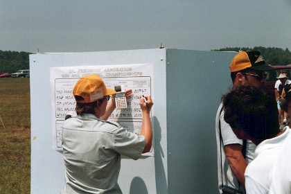 Mary Hazel writes down the final scores that decide who is the winner. She also writes the scores of the top junior and top senior. These scores also count towards the Walker Cup.  Sadly, Mary has also passed away.