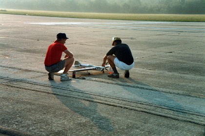 Ted makes it to the final five. Here he practices with young Jim