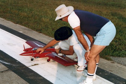 Bob Whitely comes sixth overall and is selected to fly the warmup flight for the judges.