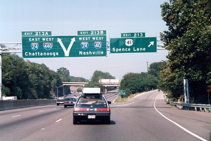 Sunday July 31, 1988  We're on the road again. We stay overnight at Cookeville, Tennesee a distance of 640 miles and 9½  hours drive.     End of this segment