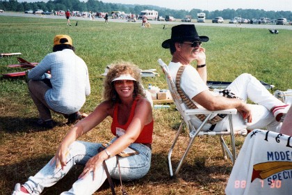 Bob and Jenni relax