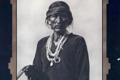 This picture is of a Navajo man on horseback, Ganado, in 1907.