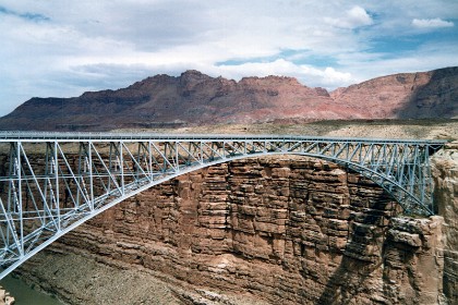 We cross this bridge over the Little Colorado and get back onto US89.  I think it's called the Navajo Bridge.