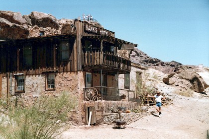 The town is located in the Calico Mountains of the Mojave Desert region of Southern California and was founded in 1881 as a silver mining town. Apparently, there are $6,000,000 of silver remaining in the tailings. The downside is that it would cost $9,000,000 to extract it.