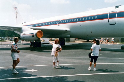 One of Elvis' planes, a Convair 880.