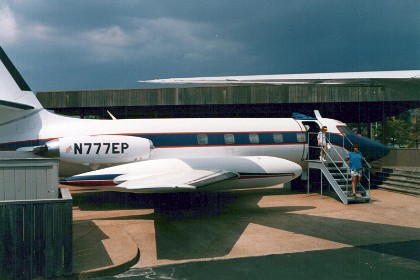 This is the plane his manager, Colonel Parker, used. He would fly ahead to arrange details of a performance.