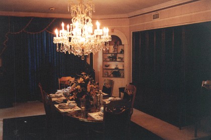 The dining room.