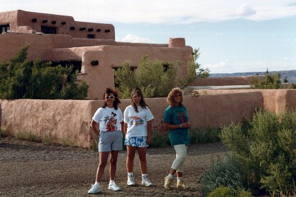 The building is to the north of the of the petrified forest itself.