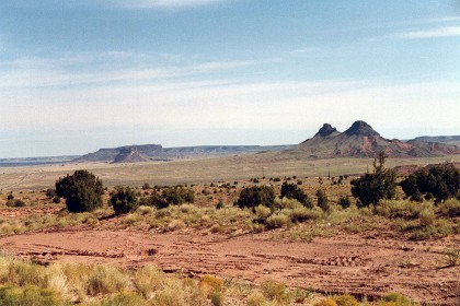 It's morning  Thursday 4 August, 1988  and we turn north and and enter Navajo Territory along US 193