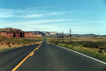 Along US193 the land is lush and green for a while