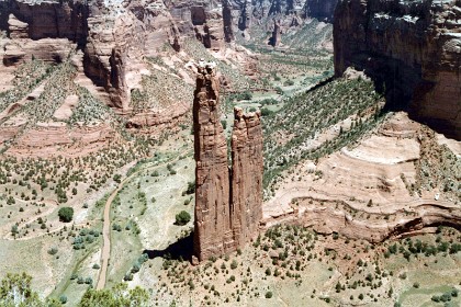 These are The Needles at Canyon de Chelly.