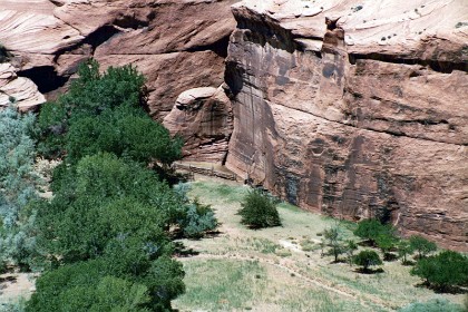 Horse corral at the bottom of the Canyon.