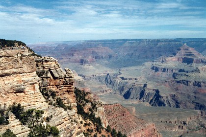 Friday 5 August, 1988   From Flagstaff it is a short 1½  hour drive to the Grand Canyon.