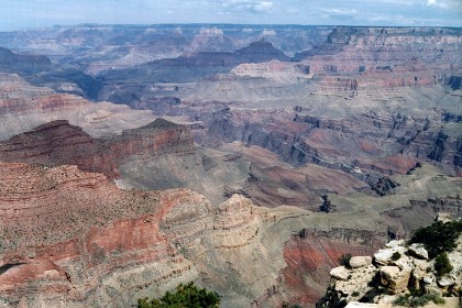 I rate the Grand Canyon as top of the list of scenic wonders created by nature. It's breathtaking to behold and even better to know the story behind its creation. Look at this view. Amazing.