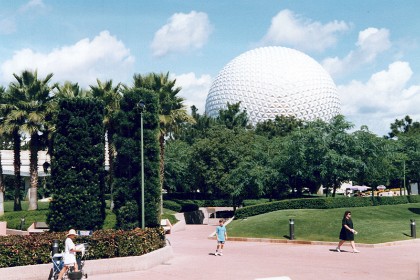 Spaceship Earth is a dark ride attraction at the Epcot theme park at the Walt Disney World in Bay Lake, Florida. The geodesic sphere in which the attraction is housed has served as the symbolic structure of Epcot since the park opened in 1982.