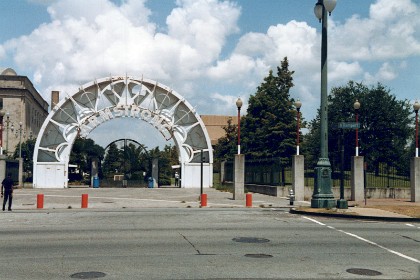 Louis Armstrong Park on North Rampart Street.