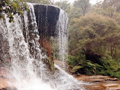 This is not the Wentworth Falls, it is a waterfall on the way there.