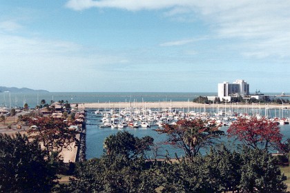 Secluded harbour and Casino on Ross Creek.