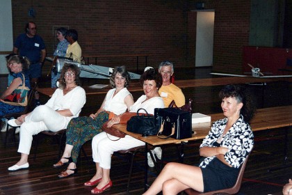 Enthralled spectators enjoy the spectacle as well.