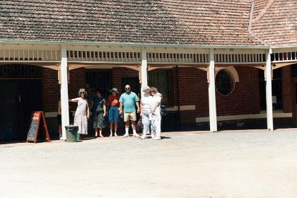 At the tea rooms.