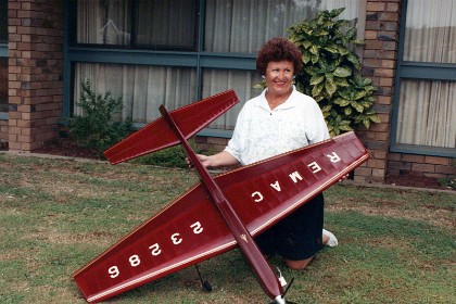 Mary with John's plane