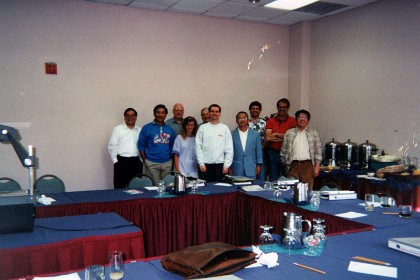 Saturday 6 March, 1993 to 1Saturday 3 March &nbsp;   I go to Tempe Arizona where a team of us is selected to be trained on writing a submission for the Pacific Region Baldrich award (a US Quality Awards prize). Pictured above are the students, one from each Pacific Region country, namely Australia, Canada, Hong Kong, Singapore, Japan and Dayton H.O.