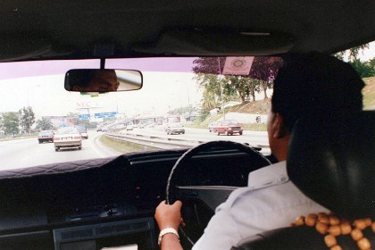 We work right through from  Monday 12 April, 1993 &nbsp   to  Thursday 22  April, 1993 &nbsp   including the weekend.  We then take a trip to Malacca for a break.  We all fit in this mini-bus