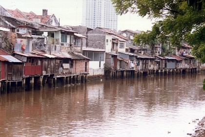 The poverty is quite distressing in some places. It looks like human waster is dumped into the river