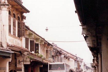 Main street in the heritage area.