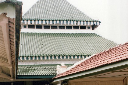 Ando Kimio at an Indian temple.