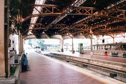 This is the K.L. railway station. We leave from here next Sunday to go to Singapore for a "conference."