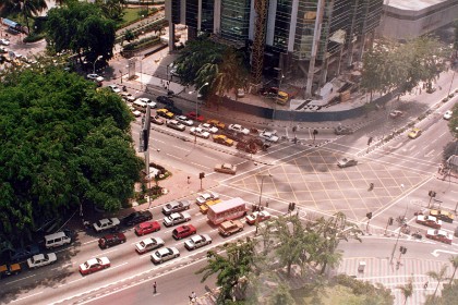 View of Jalan Raja Chulan from my hotel window.